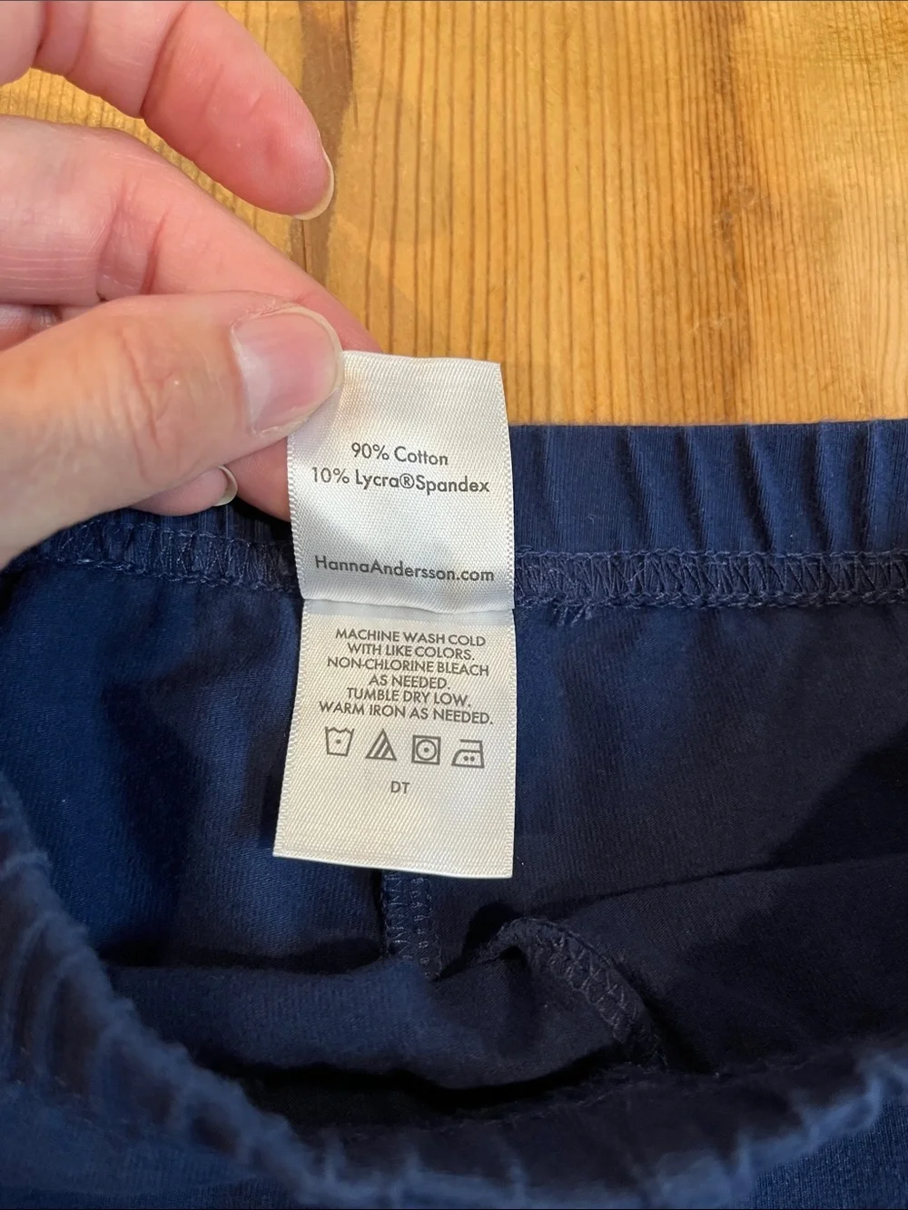 HANNA ANDERSSON 110 Navy Blue Cotton Stretch Bike Shorts Shortie